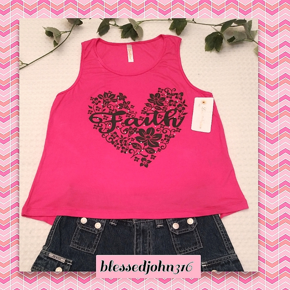 Love Nation Crop Top Faith NWT